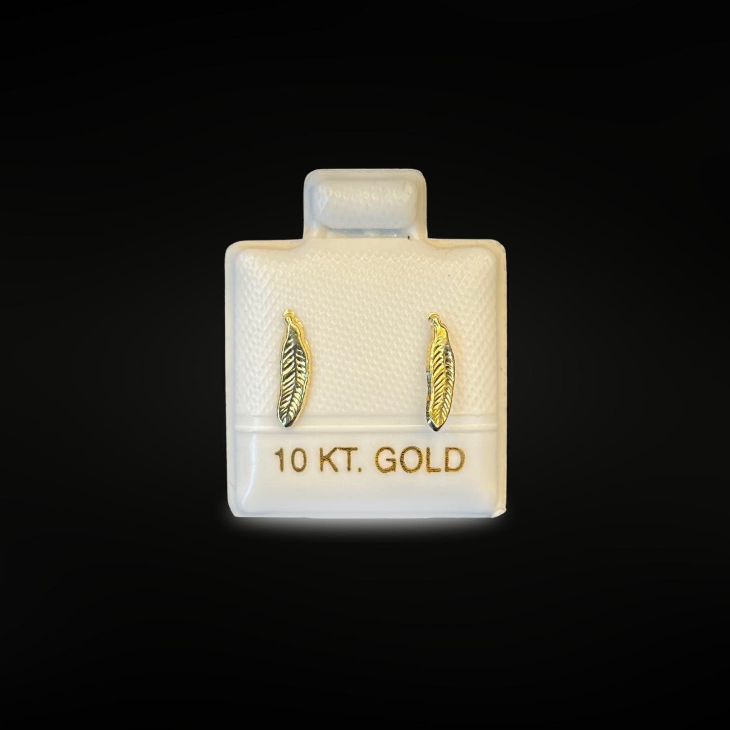 Broqueles de plumas 10K