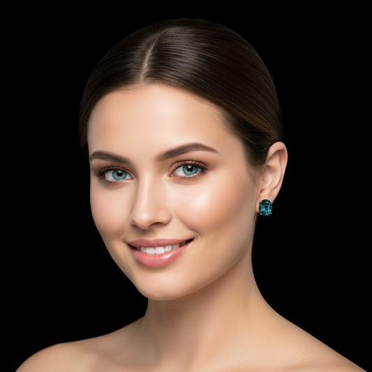 Broquel Piedra Ovalada Verde paraiba 10K