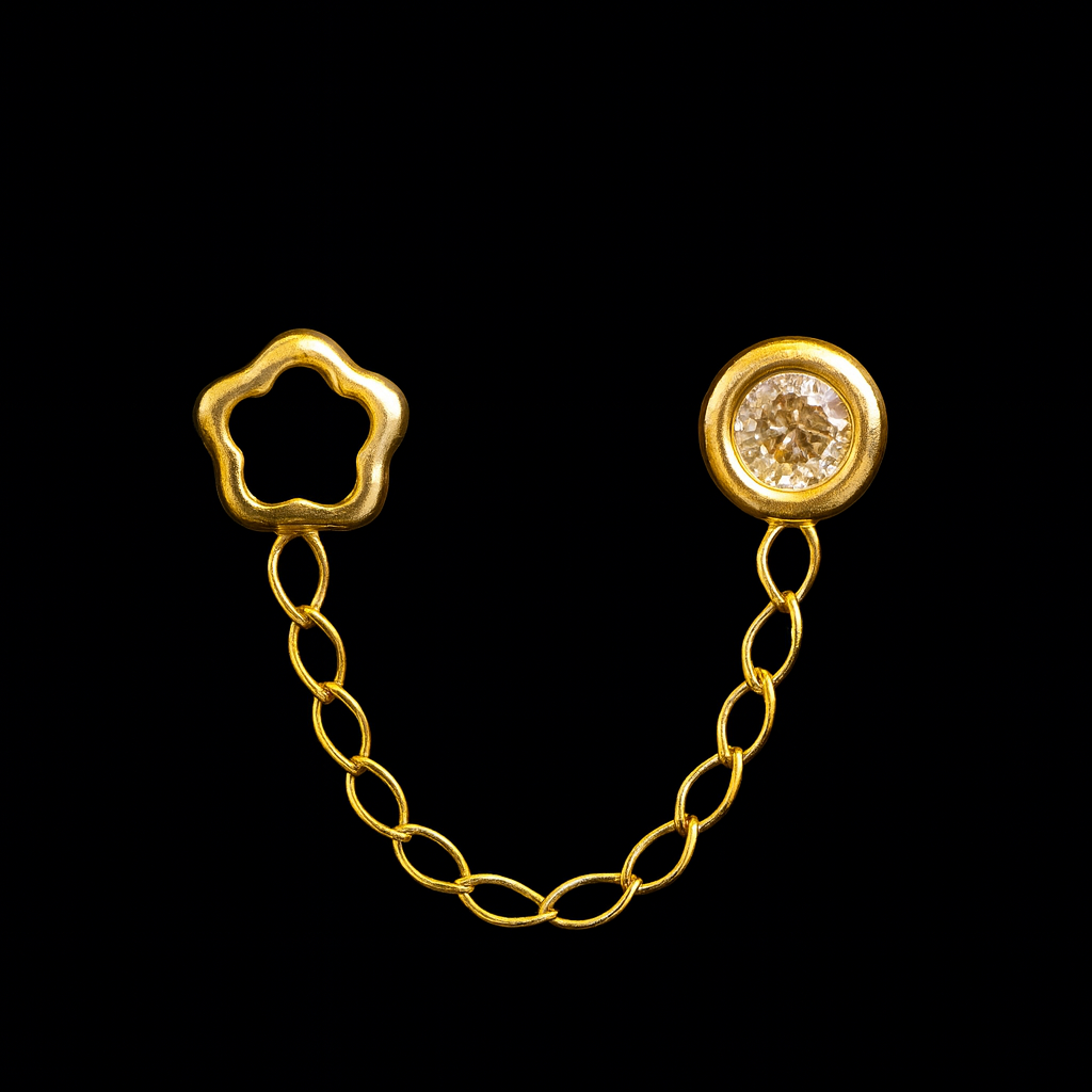 Broqueles de Cadena y Estrella 10K