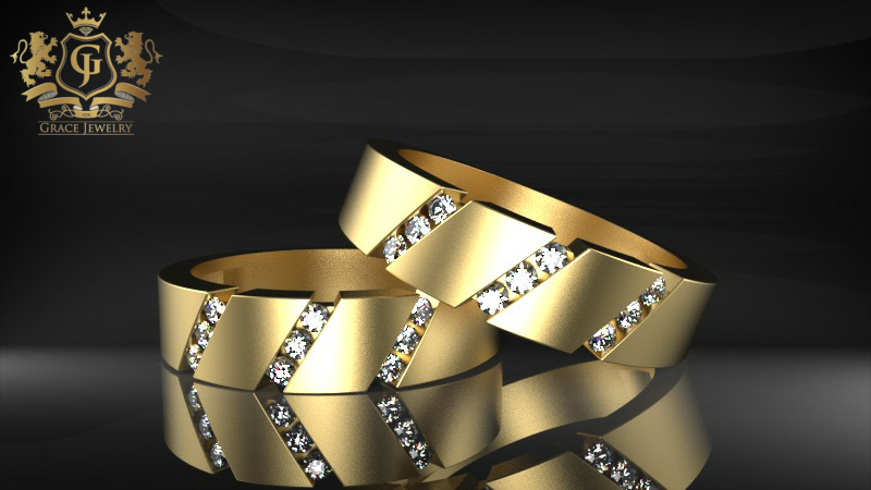 Argollas de Matrimonio con zirconia