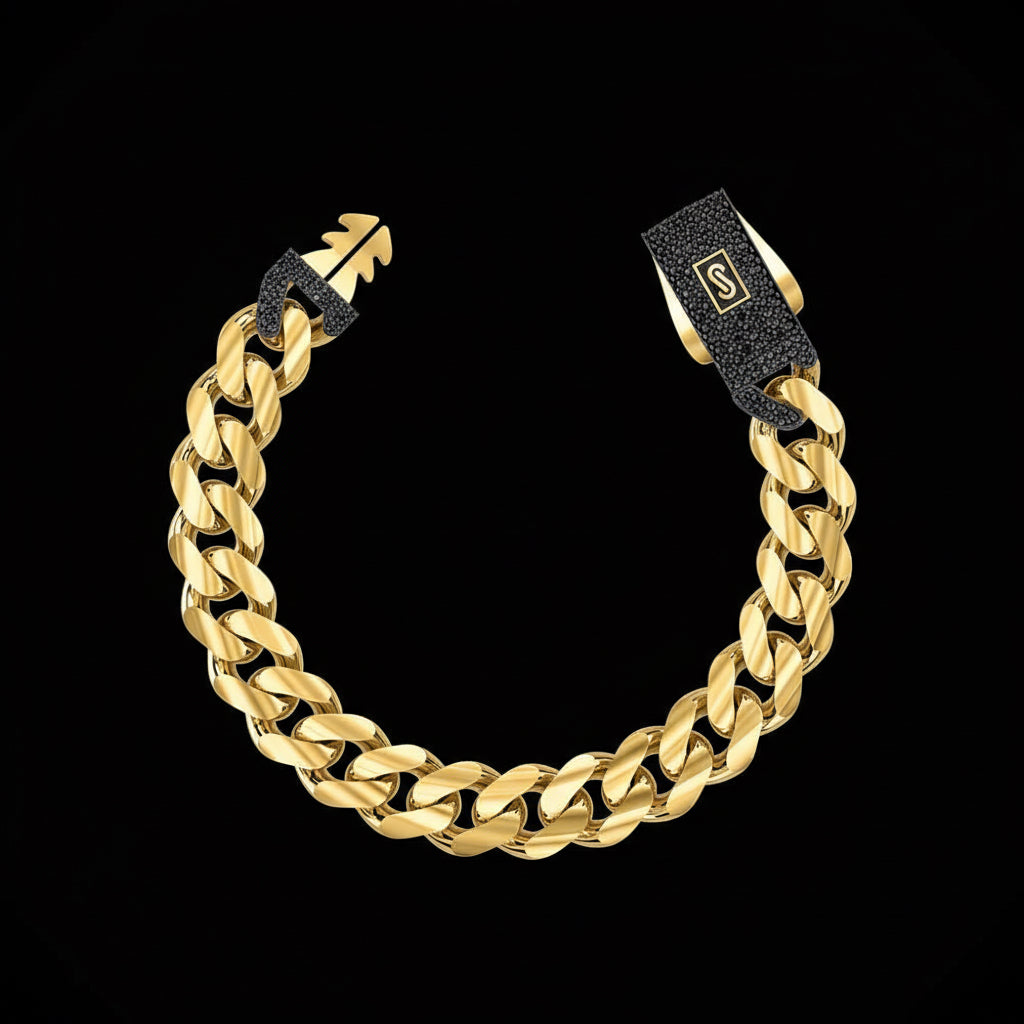 Pulso Monaco Classic Plain / Black Pave Lock