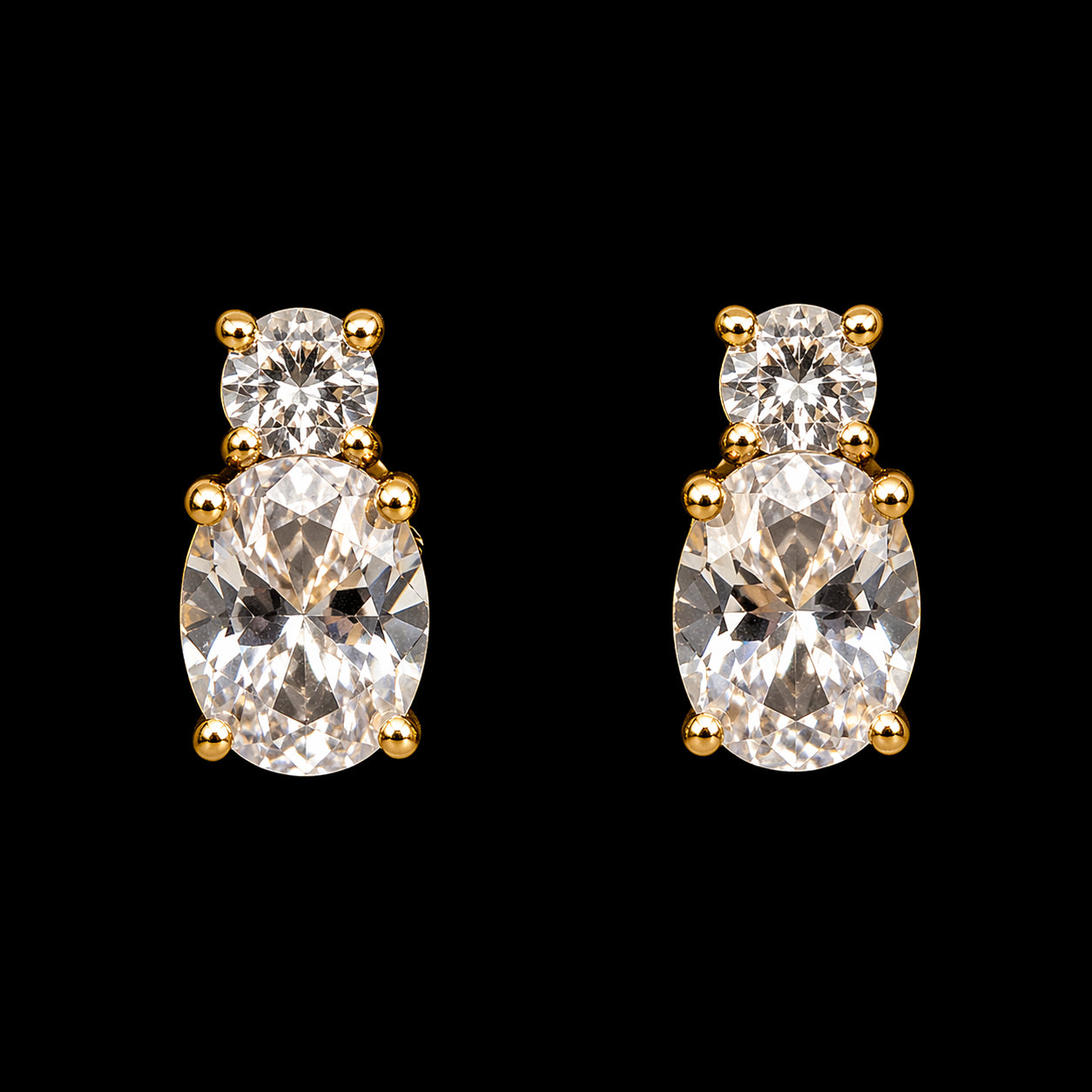 Aretes 2 Piedras