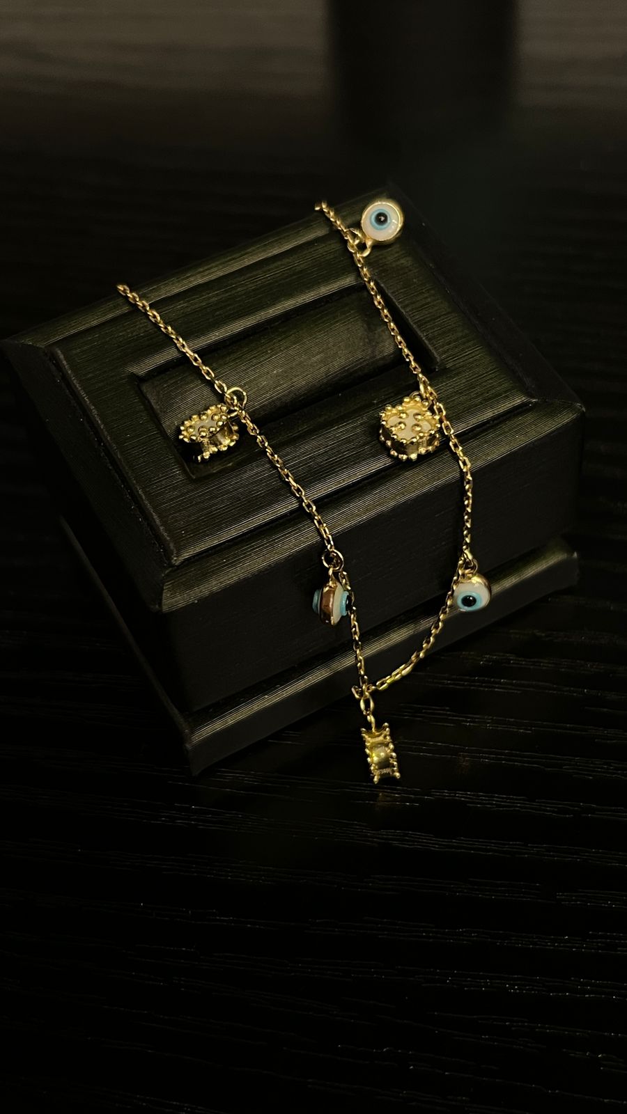 Pulsera Treból VC con Ojos turcos 10K