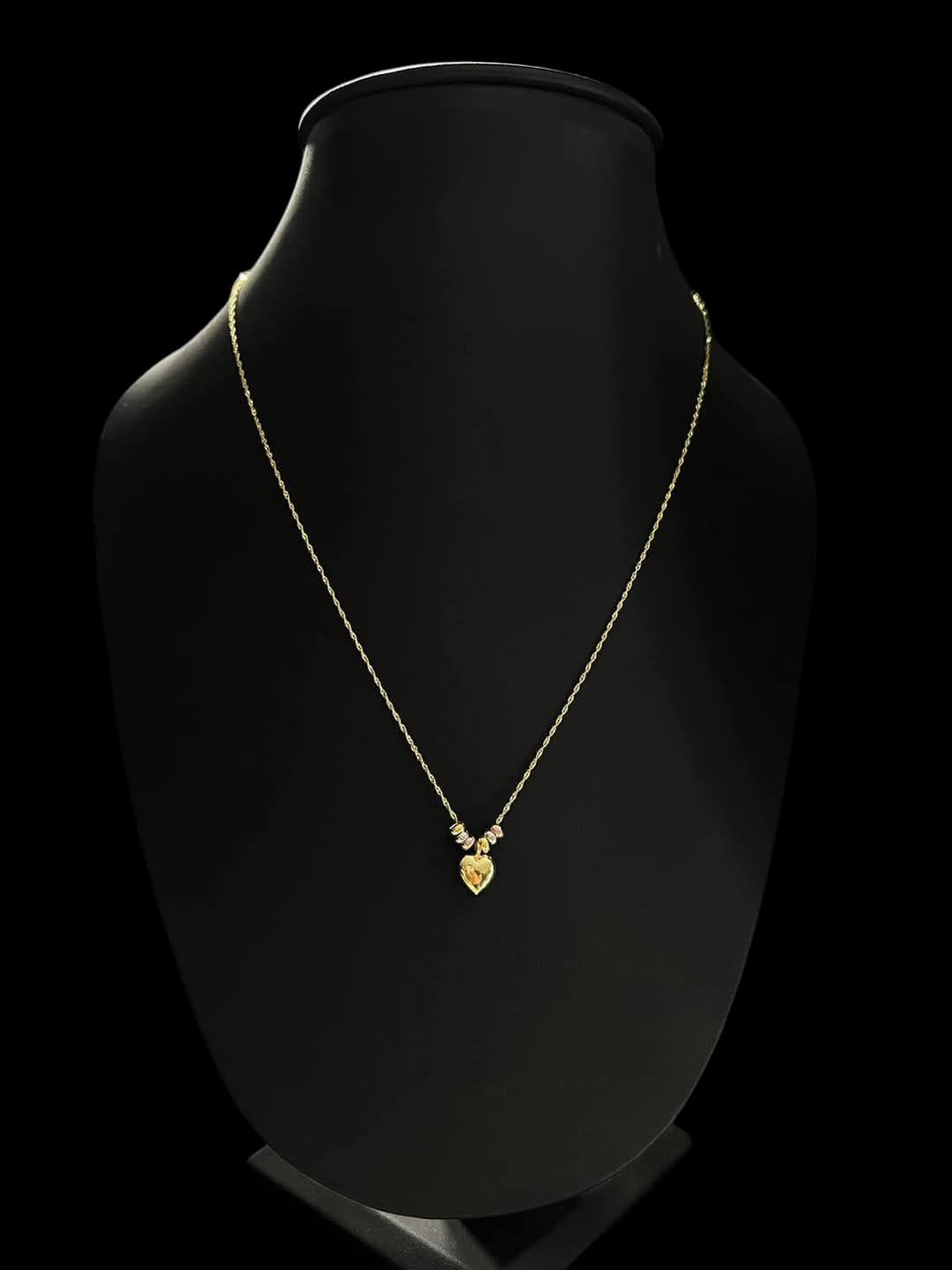 Collar de Corazón 10K