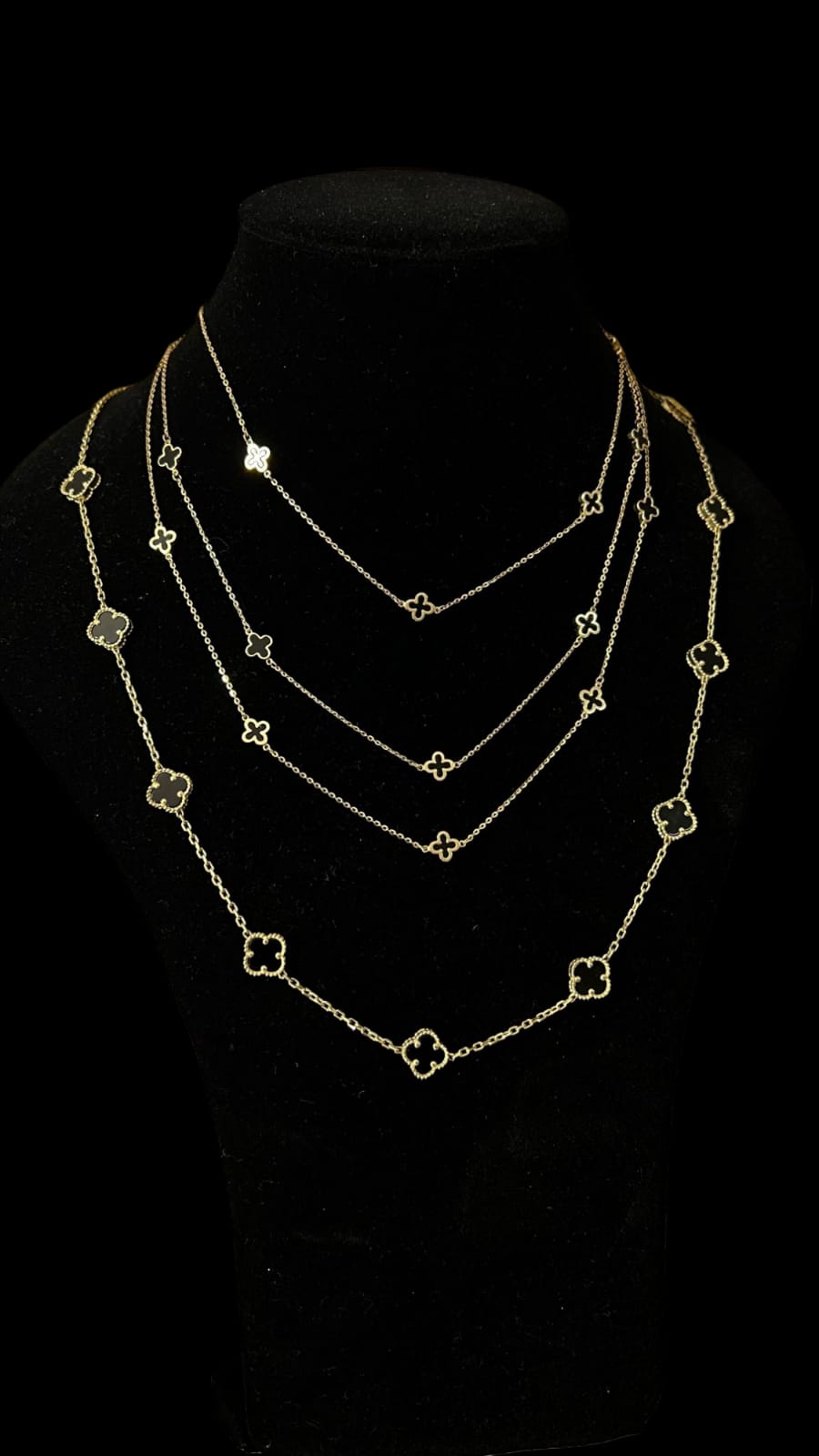 Collar de Trébol VC Dama en Oro 10k