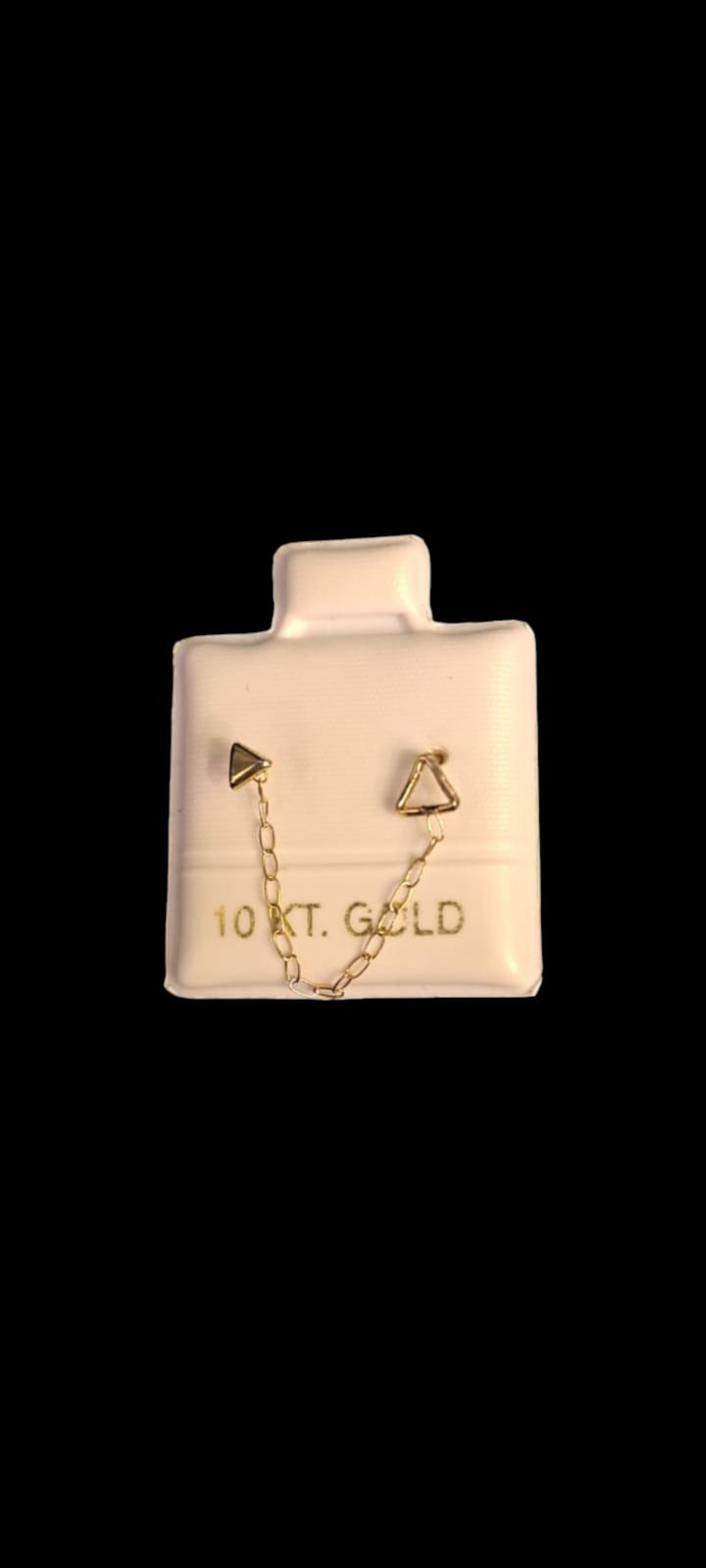 Broqueles de Cadena y Triángulo 10K