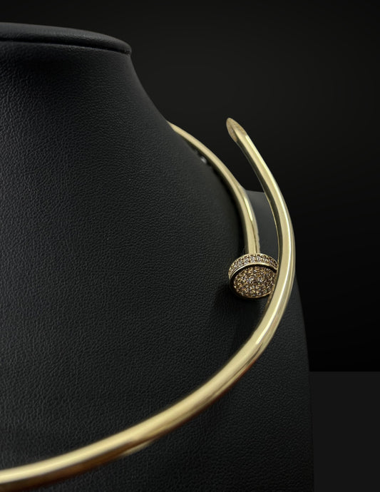 Collar Clavo Cartier en Oro 10k