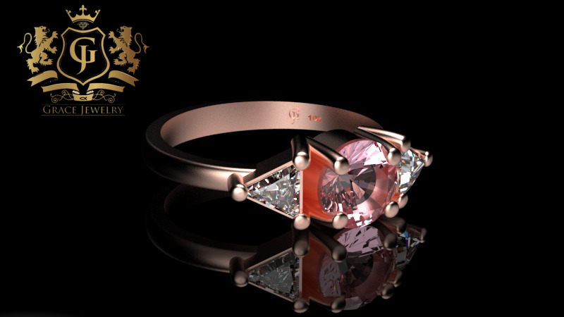 Anillo 3 Piedras Oro