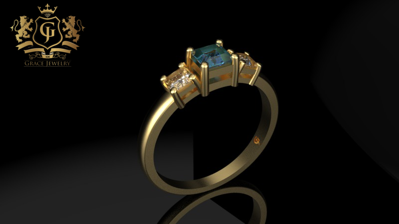 Anillo de Compromiso Princess