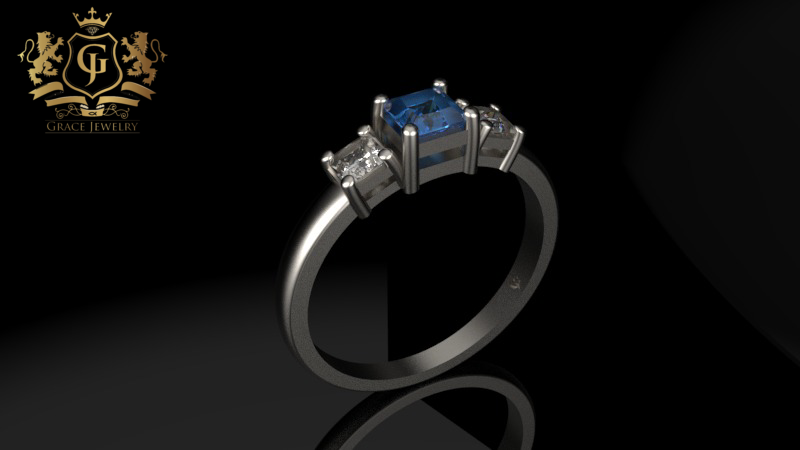Anillo de Compromiso Princess