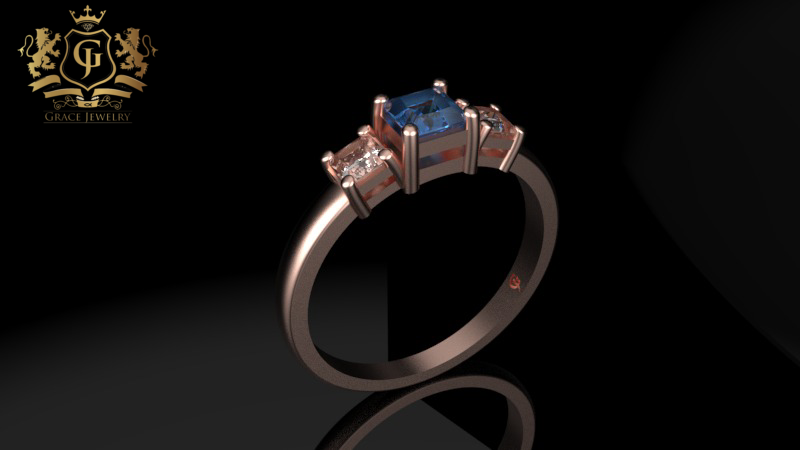 Anillo de Compromiso Princess