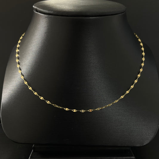 Cadena granito de café Oro 10K