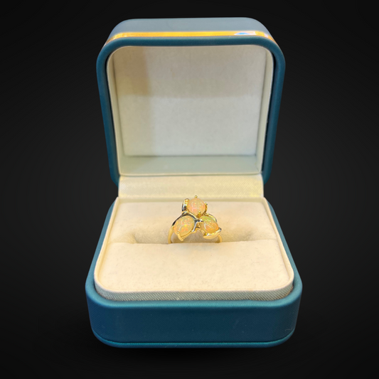 Anillo de Ópalo imperial 14K
