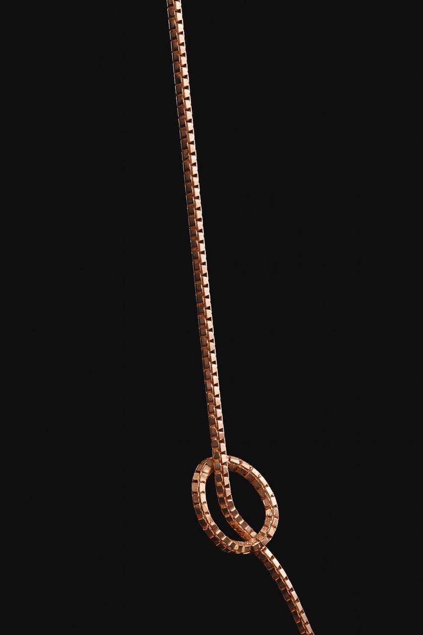 Cadena Espiga oro 14K