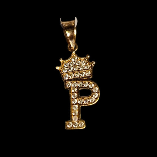 Dije Letra P Corona 10K