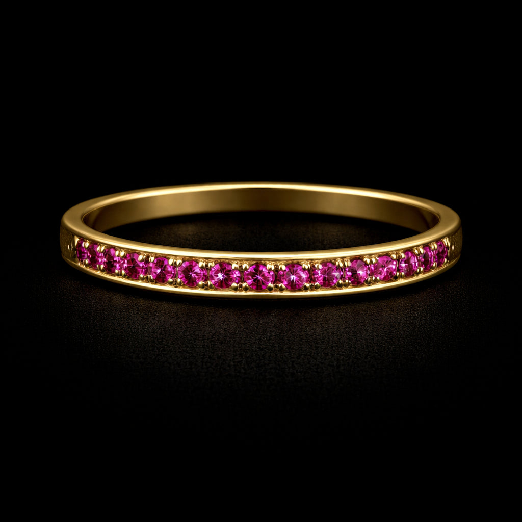Anillo Churumbela Piedra Roja