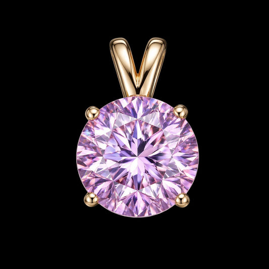 Dije Piedra Circular Rosa