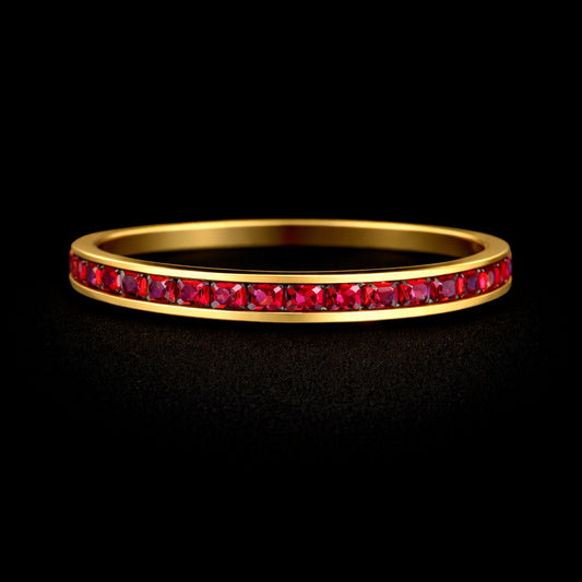 Anillo churumbela rojo