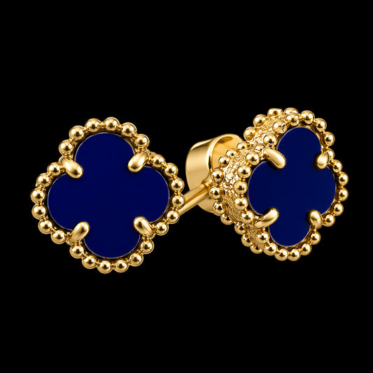 Aretes Van Cleef Azul Rey