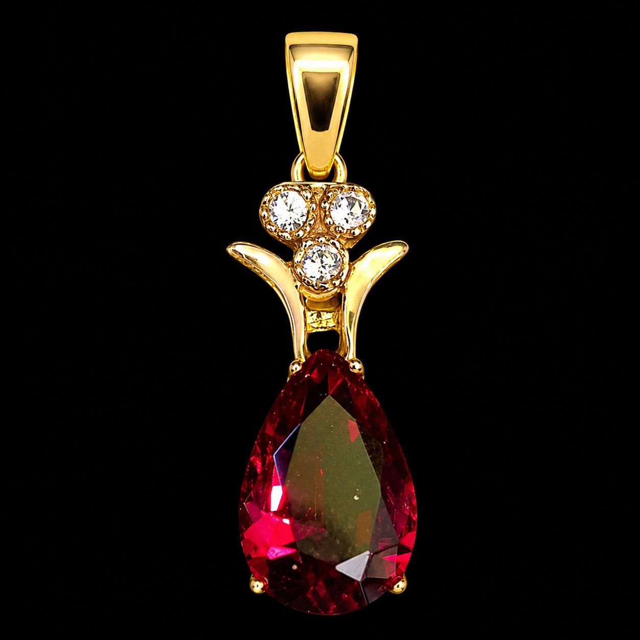 Dije Piedra Gota Roja