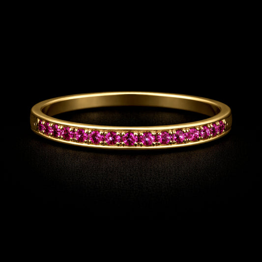 Anillo Churumbela Piedra Roja
