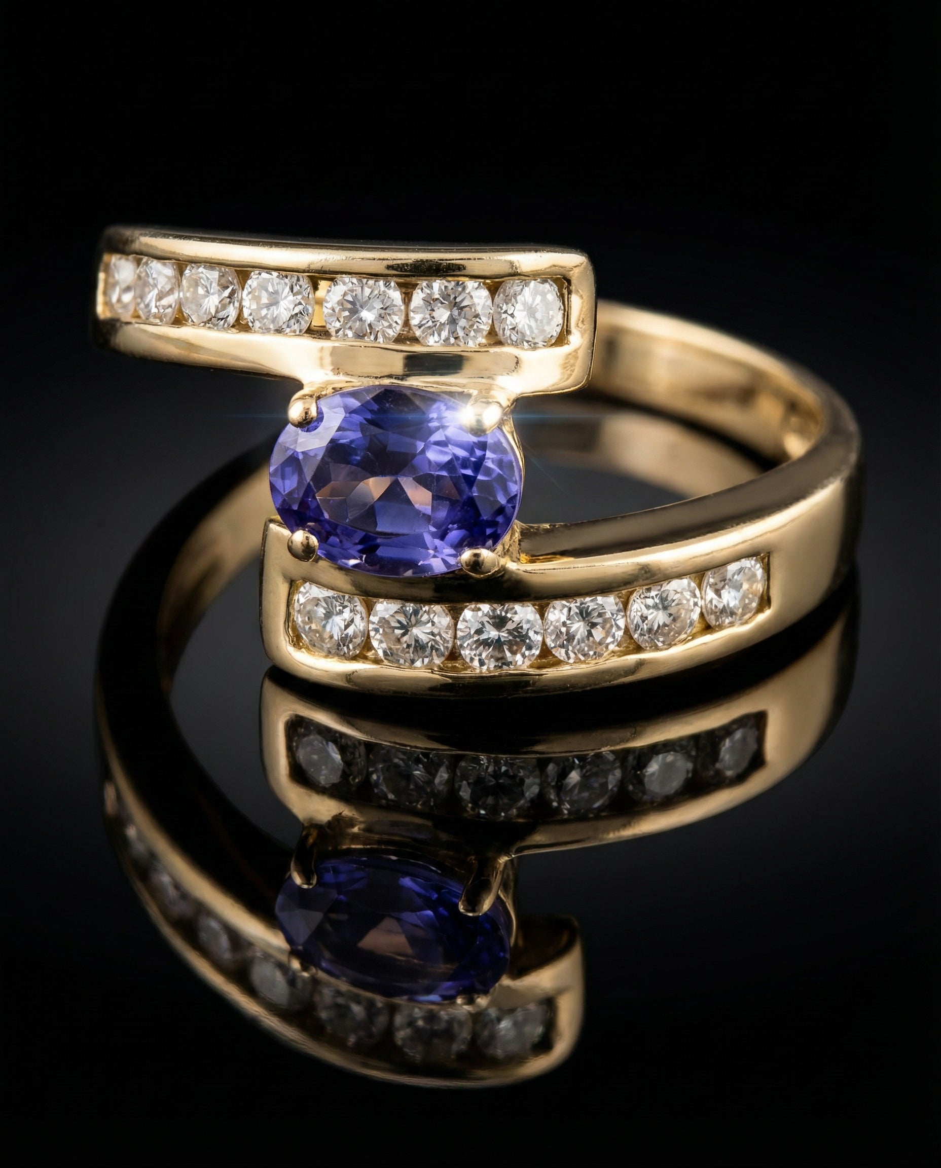 Anillo Tanzania con Diamantes