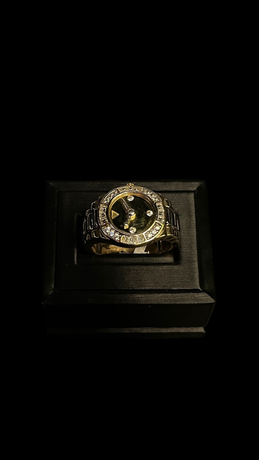 Anillo Casual Reloj 10K