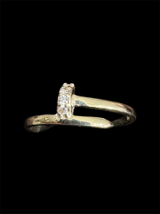 Anillo Casual Estilo Clavo C 10K