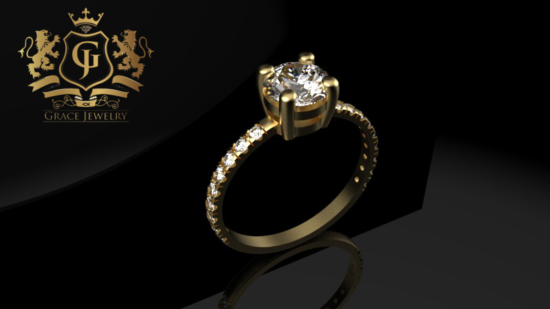 Anillos de compromiso Oro 14k