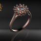 Anillo compromiso con piedras