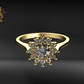 Anillo compromiso con piedras