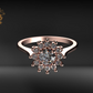Anillo compromiso con piedras