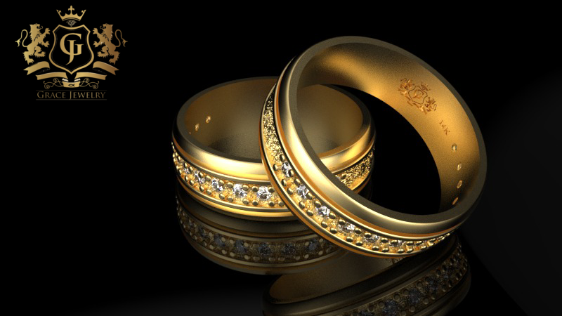 Argollas de Matrimonio con textura