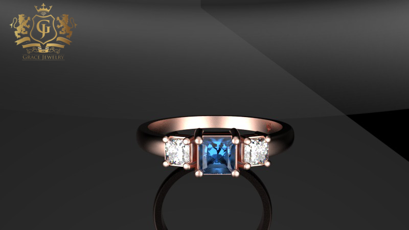 Anillo de Compromiso Princess