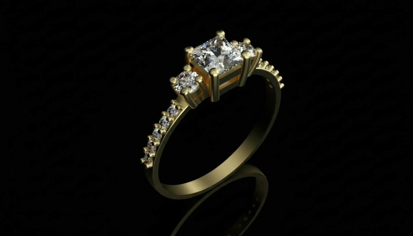 Anillos de compromiso Oro 14k