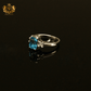 Anillo London Blue Topaz Oro Blanco 14K